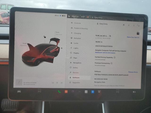 5YJ3E1EA2JF076103 Tesla MODEL 3