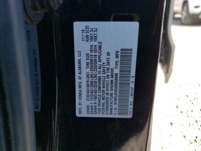 5FNRL6H93KB058998 2019 HONDA ODYSSEY - Image 13