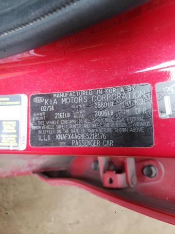 KNAFX4A68E5218176 KIA FORTE LX