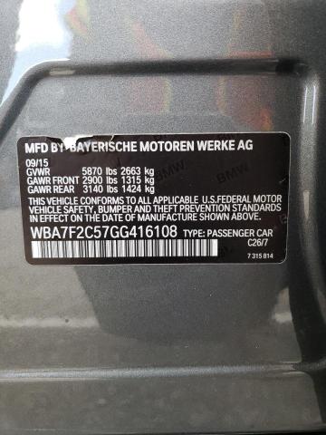 WBA7F2C57GG416108 BMW 750 Xi