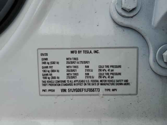 5YJYGDEF1LF058773 Tesla Model Y