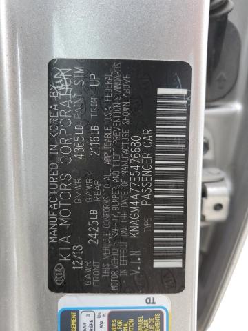 KNAGM4A77E5476680 KIA Optima Lx