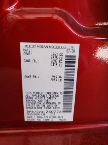 1N4BL4CV4LC260778 Nissan ALTIMA SR