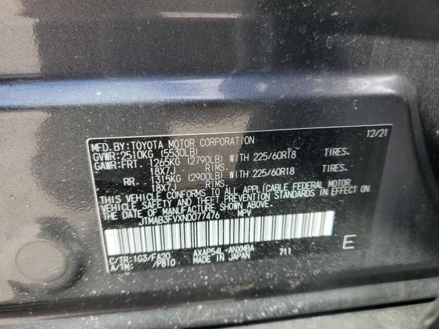 2022 TOYOTA RAV4 PRIME - JTMAB3FVXND077476