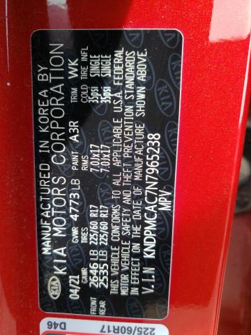 KNDPMCAC7N7965238 KIA Sportage Lx