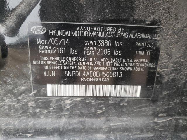 5NPDH4AE0EH500813 Hyundai ELANTRA SE