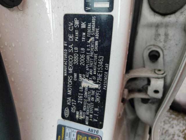 3KPFL4A73HE153463 KIA FORTE LX