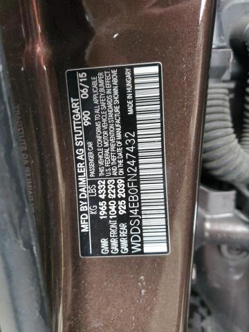 WDDSJ4EB0FN247432 Mercedes-Benz CLA 250