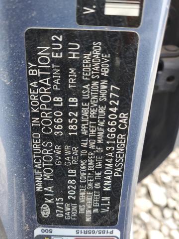 KNADM4A31G6604277 KIA RIO LX