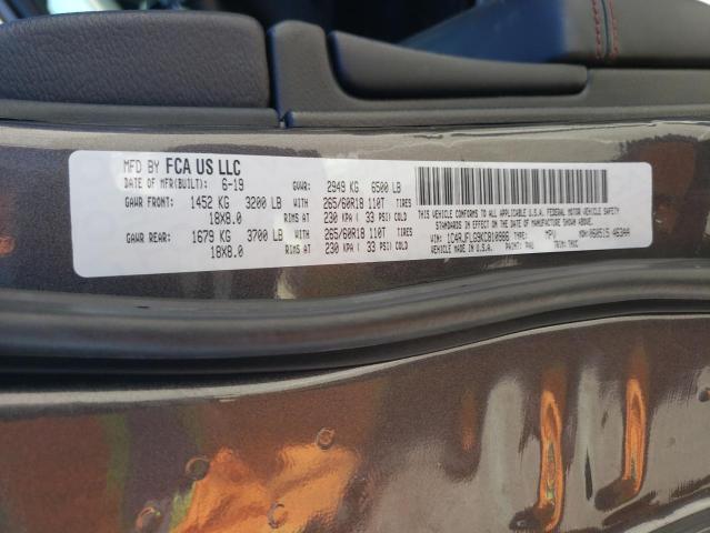 1C4RJFLG9KC810986 Jeep Grand Cherokee Trailhawk