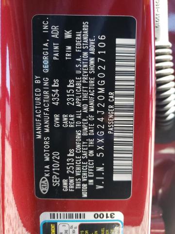2021 KIA K5 LX - 5XXG24J20MG027106