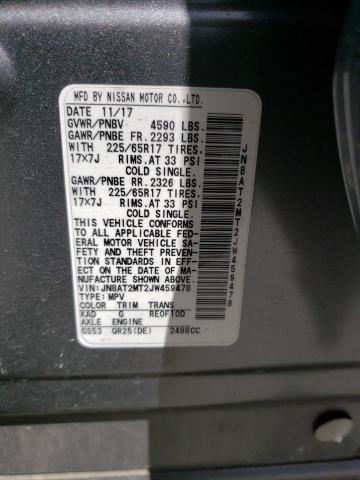 JN8AT2MT2JW459478 Nissan ROGUE S