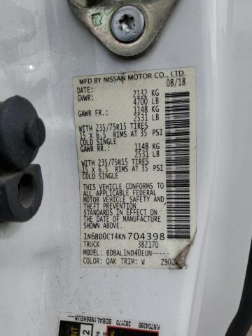 2019 NISSAN FRONTIER P - 1N6BD0CT4KN704398