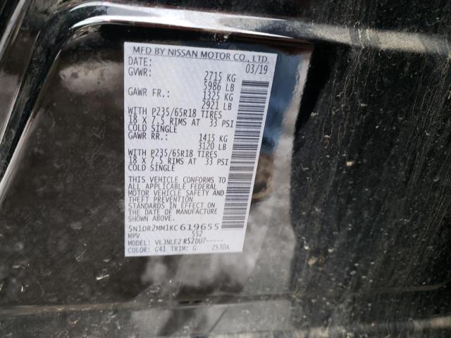 2019 NISSAN PATHFINDER - 5N1DR2MM1KC619655