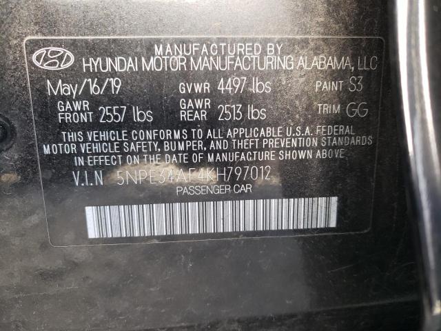 2019 HYUNDAI SONATA LIM - 5NPE34AF4KH797012