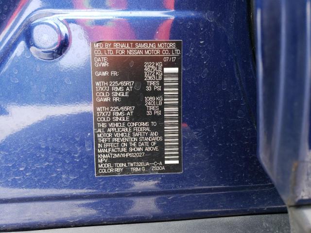 KNMAT2MVXHP612027 Nissan ROGUE S