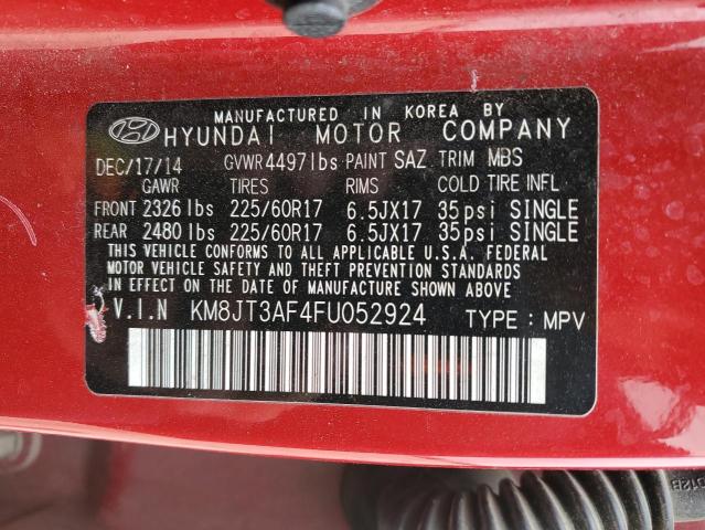 2015 HYUNDAI TUCSON GLS - KM8JT3AF4FU052924