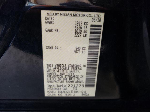 2018 NISSAN ALTIMA 2.5 - 1N4AL3AP1JC221279