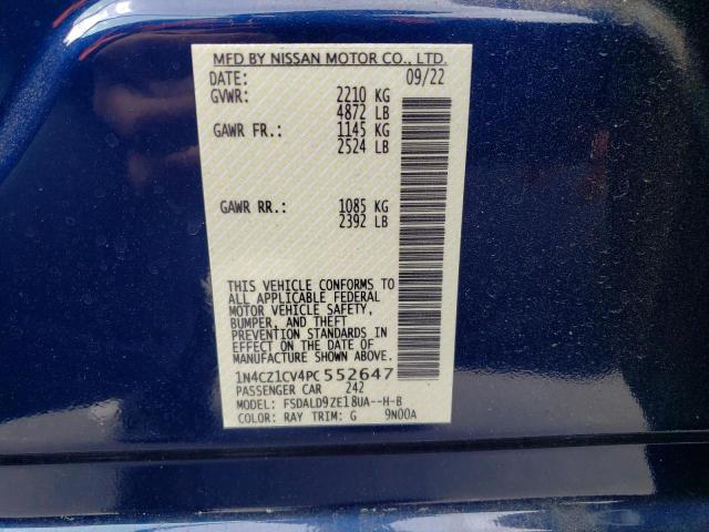 1N4CZ1CV4PC552647 Nissan Leaf Sv Plus