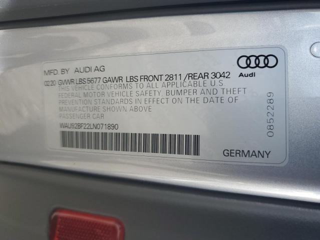 2020 AUDI A6 ALLROAD WAU92BF22LN071890