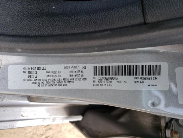 2015 CHRYSLER 200 LIMITE - 1C3CCCAB8FN649017