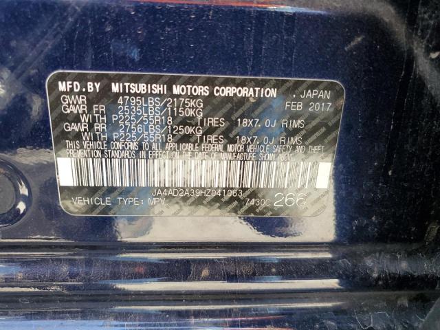 JA4AD2A39HZ041063 Mitsubishi Outlander Es
