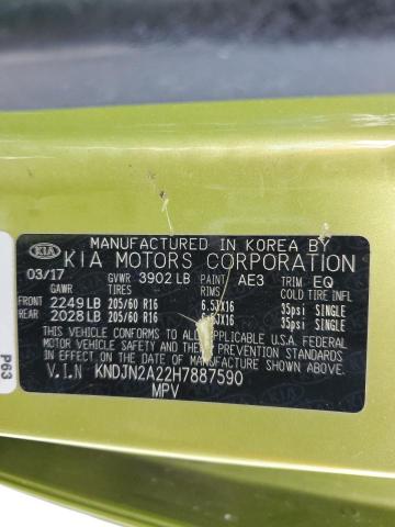 KNDJN2A22H7887590 KIA Soul