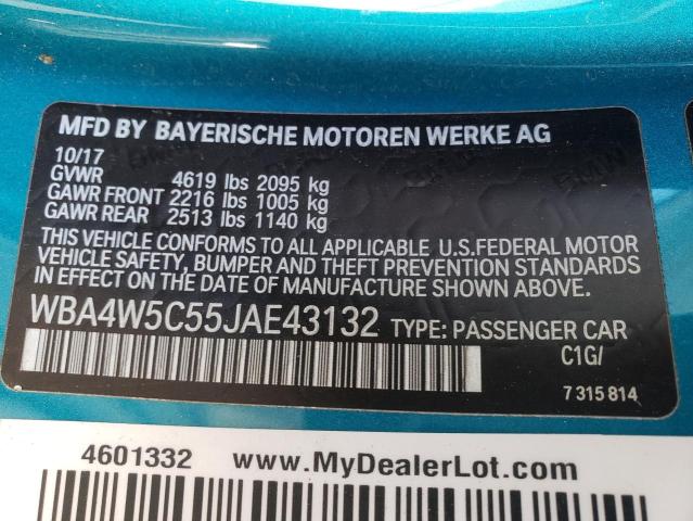 2018 BMW 430XI - WBA4W5C55JAE43132