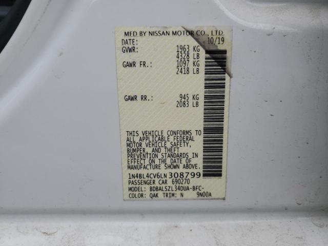 1N4BL4CV6LN308799 Nissan ALTIMA SR