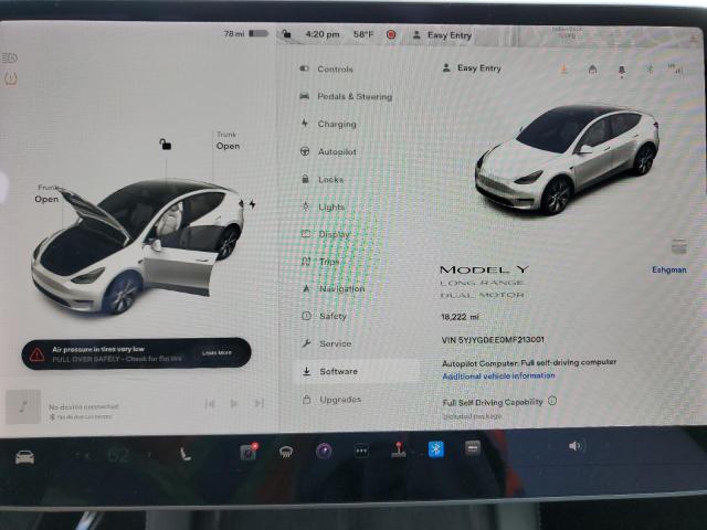 5YJYGDEE0MF213001 Tesla Model Y
