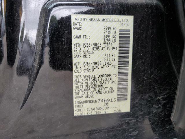 1N6AD0ER8EN746915 Nissan FRONTIER S