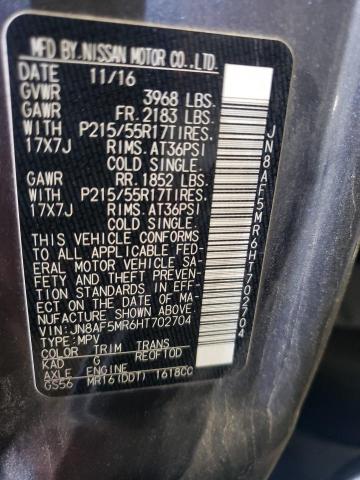 2017 NISSAN JUKE S - JN8AF5MR6HT702704