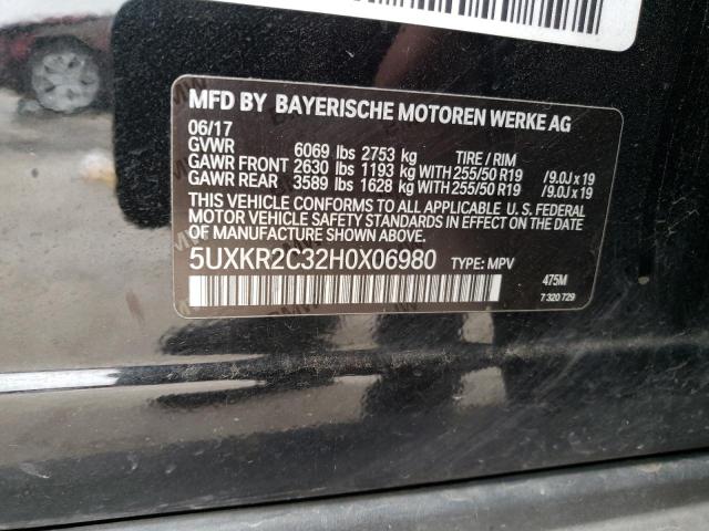 2017 BMW X5 SDRIVE3 - 5UXKR2C32H0X06980