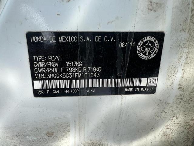 2015 HONDA FIT DX 3HGGK5G31FM101643