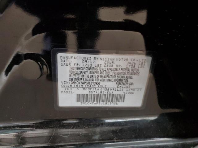 3N1CN7AP3JL813956 Nissan VERSA S