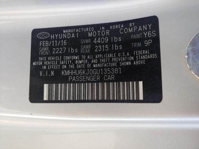 2016 HYUNDAI GENESIS CO - KMHHU6KJ0GU135381