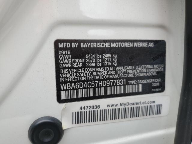 WBA6D4C57HD977831 BMW 650 I Gran Coupe