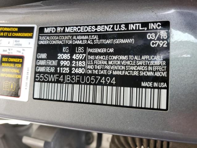 55SWF4JB3FU057494 Mercedes-Benz C 300