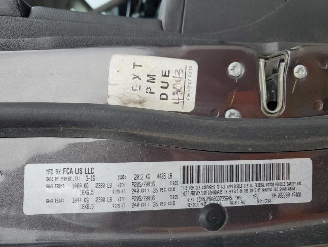 1C4NJPBA9GD735645 Jeep Patriot Sport