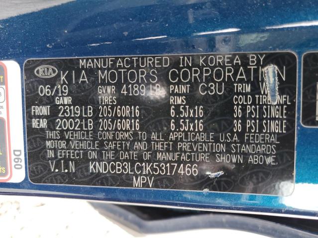 KNDCB3LC1K5317466 KIA NIRO FE