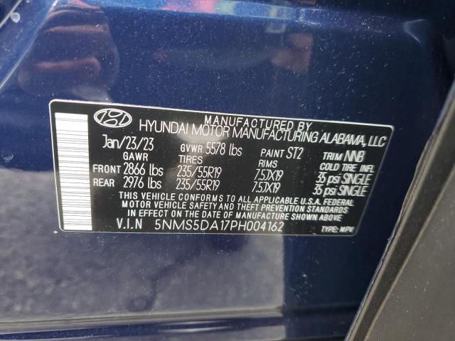 5NMS5DA17PH004162 Hyundai Santa Fe Limited