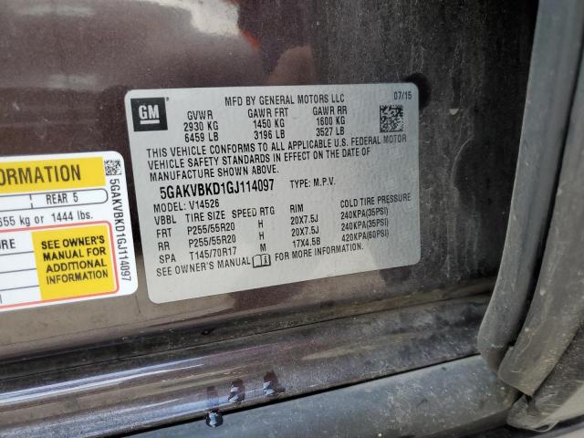 5GAKVBKD1GJ114097 Buick Enclave
