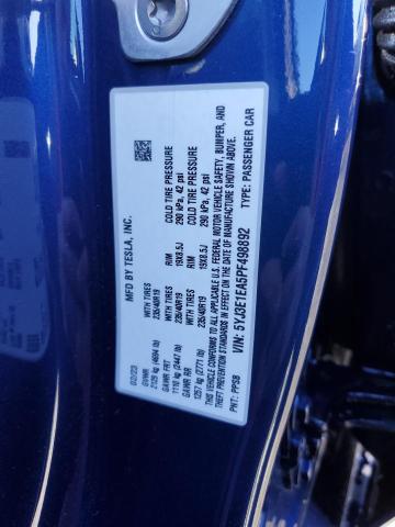 5YJ3E1EA5PF498892 Tesla MODEL 3