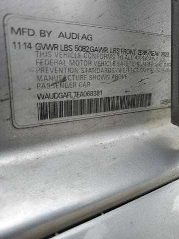 2015 AUDI S4 PREMIUM - WAUDGAFL7FA068381