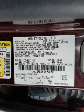 1LN6L9SK1H5629670 Lincoln Continental Select