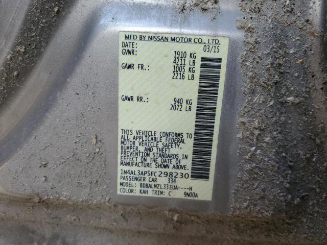 1N4AL3AP5FC298230 Nissan ALTIMA 2.5