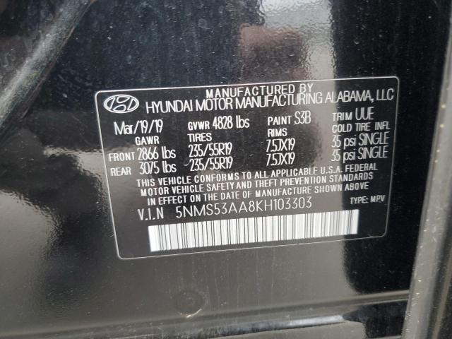 2019 HYUNDAI SANTA FE L - 5NMS53AA8KH103303