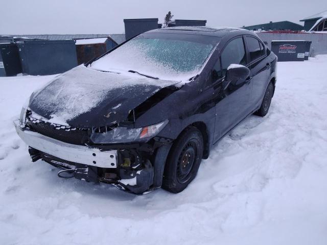 Salvage cars for sale from Copart Montreal Est, QC: 2015 Honda Civic LX