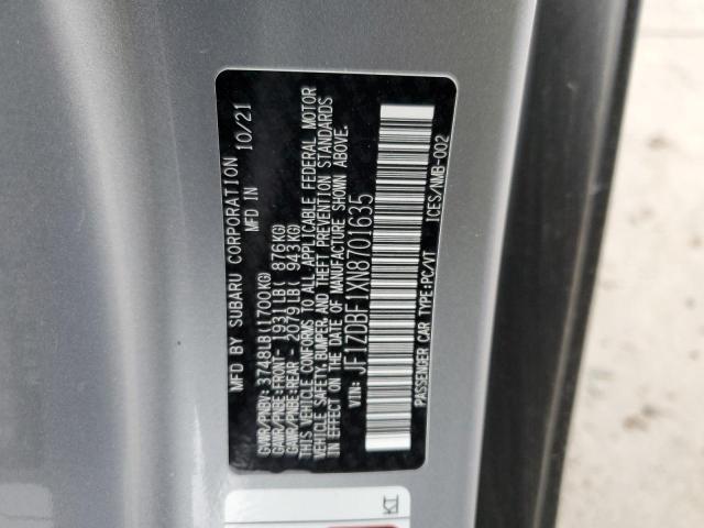 2022 SUBARU BRZ LIMITE JF1ZDBF1XN8701635