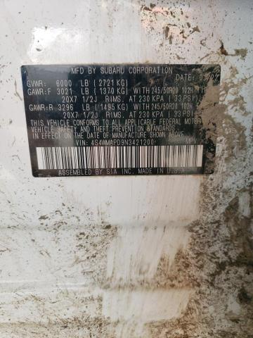 4S4WMAPD9N3421200 Subaru Ascent Limited